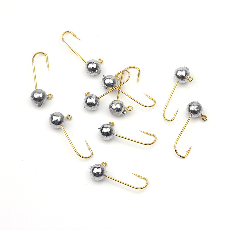 Fishing Hook Offset - 10 sztuk/partia Mikro Jig Head Haczyk