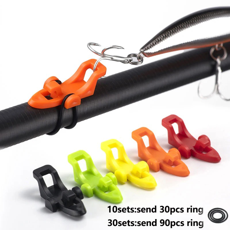 Fishing Hook Jig - 10-30 szt. Uchwyt na haczyk wędki,