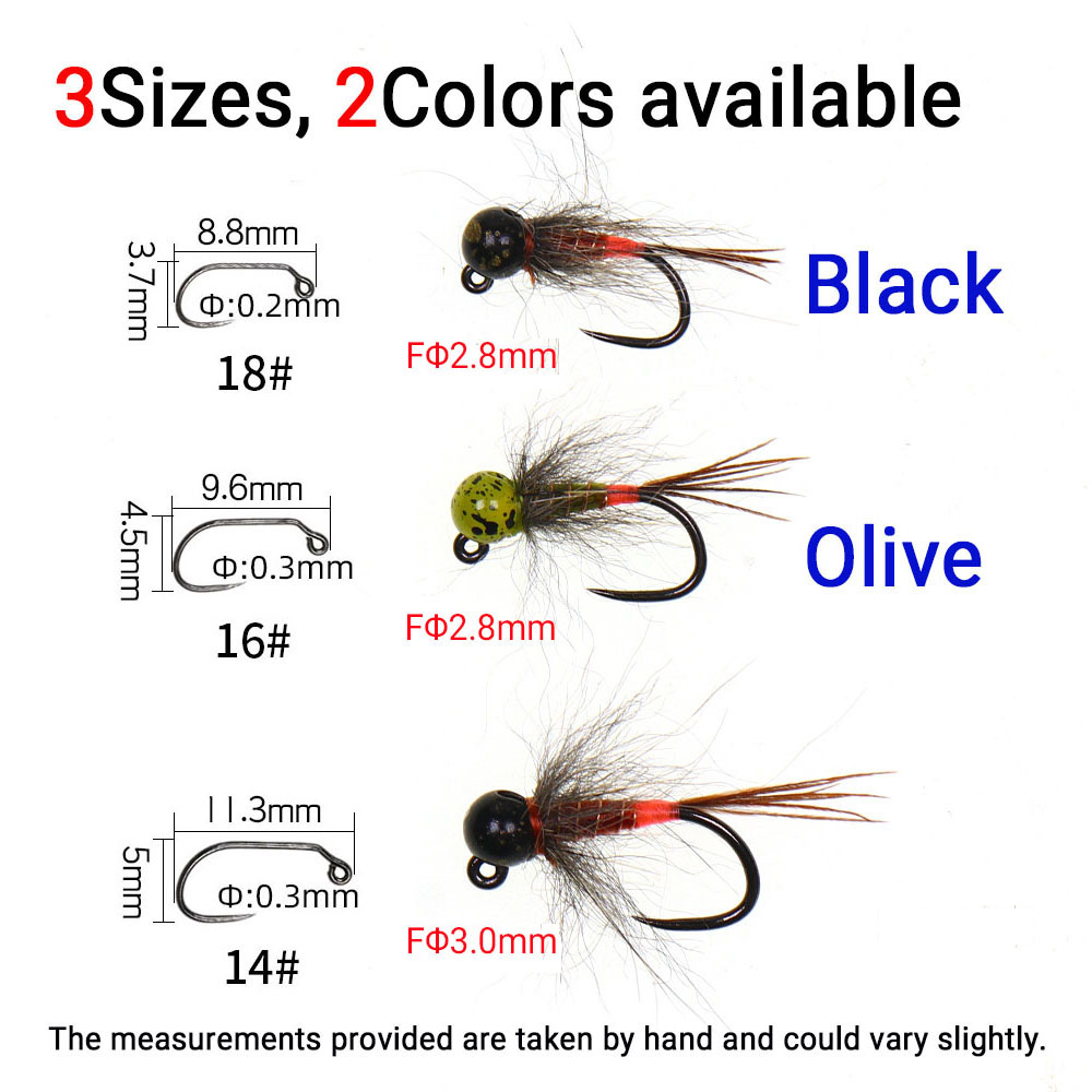 6 SZT. Główki jigowe z wolfram – Fishing Hook Barbless recenzja i cena