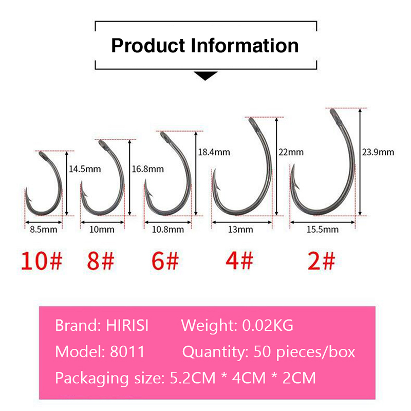 {YY30} Hirisi 50 szt. Haczyki  – Fishing Hook Box recenzja i cena